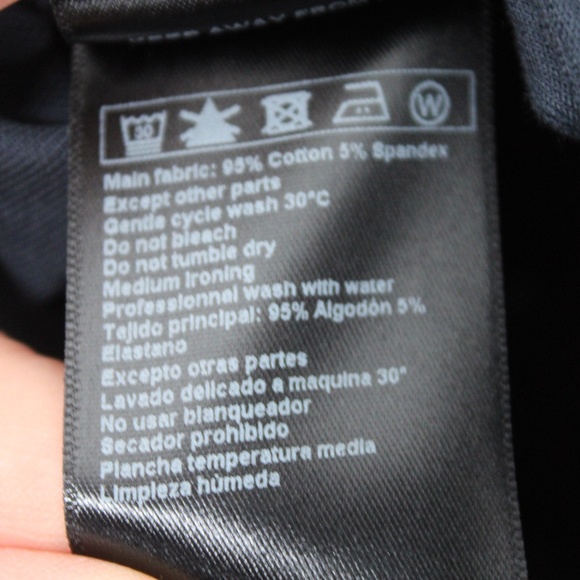 NWT BA&SH 1 US 6 Blue Cotton Stretch Straight Leg Winnie Trousers Pants - Picture 7 of 8